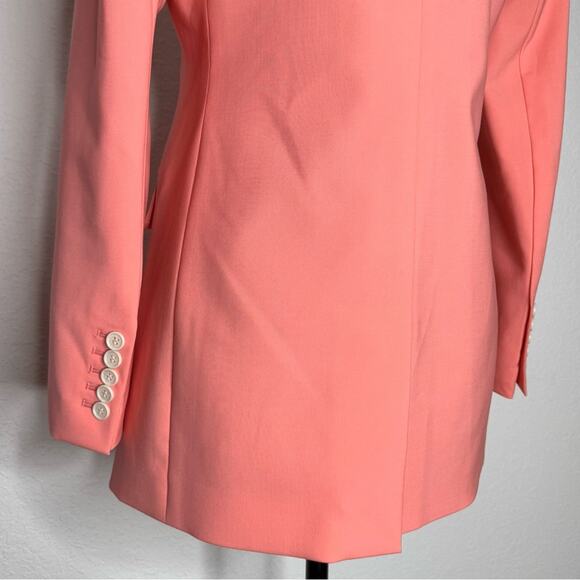 J. Crew Tollegno 1900 Italian Stretch Wool Long Parke Blazer #AJ897 Size 4 - Picture 7 of 11